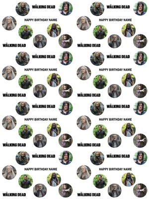 The Walking Dead Personalisierte Geburtstag Geschenkpapier Add Name Wahlen Hintergrund Ebay
