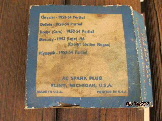 AC VINTAGE 53-54 CHRYSLER DeSOTO DODGE (CARS) PLYMOUTH GASOLINE TANK CAP NOS - Image 2 of 3