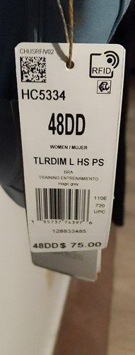 Reggiseno Adidas TLRD Impact Luxe High Support Donna 48DD Blu HC5334 Nuovo $75 - Foto 3 di 3