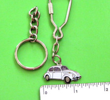 Vintage BUG, VW - keychain , key chain GIFT BOXED white