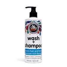 SoCozy Wash Shampoo For Kids Cleans Hair and Body, 16 Fl Oz