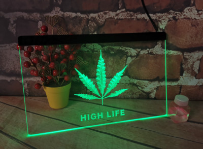 High Life Neon Sign Home Woman Girls Room Decoration Wall Decoration 3D Carving