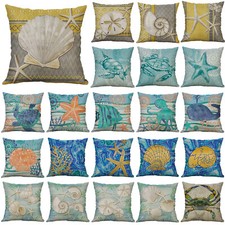 Sea Turtle Ocean Theme Home Decorative Throw Pillow Covers 18  Cushion Covers