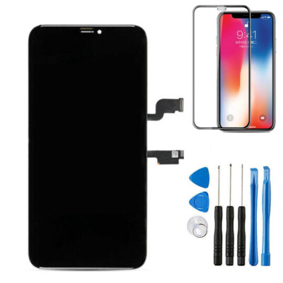 For iPhone X XR Max 11 12 Pro OLED LCD Display Touch Screen Replacement + Tools