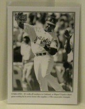 Miguel Tejada 2020 Topps Archives Snapshots Walk-Off Wires Oakland Athletics A's