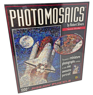 Photomosaics Jigsaw Puzzle 1000 pc Space Shuttle Unopened Factory Sealed BGI USA
