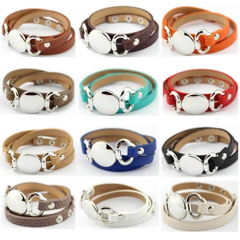 Leather cuff bracelet deals blanks for monogramming