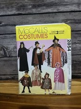 McCall's 2854 Girls / Storybook Costumes Sewing Pattern 2-4-5-6-7-8-10-12