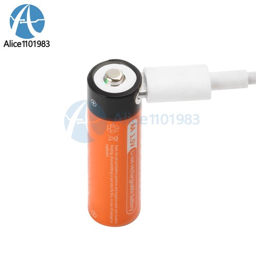 AAA or AA Battery Rechargeable USB Type-C Li-Ion 1.5V 1100mWh 3400mWh 4255mWh - Picture 16 of 29