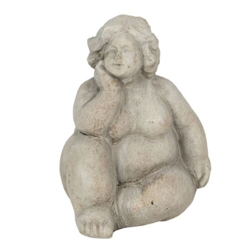 Figura decorativa Badenixe adoradora del sol de piedra erótica mujer blanda desnudo - Imagen 1 de 3