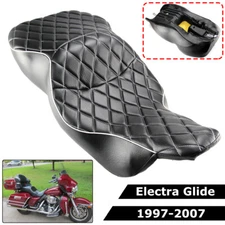 Rider Driver Passenger Seat Low-Pro For Harley Electra Glide Ultra Classic 97-07