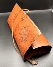 ASTUCCIO TUBINO PENNA MATITA MAPPA TESORO ANTICO CANCELLERIA SCUOLA UFFICIO