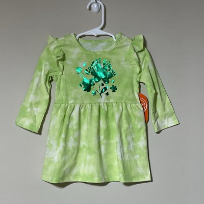 Wonder Nation Baby Girl St Patrick's Day Dress Sz 18 Month. Cutest Clover  NWT! | eBay