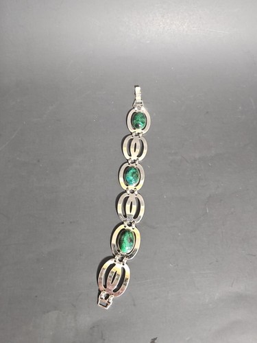 Pulsera de Colección Corona de Ley William Richards Amazonita Verde Turquesa Eslabón Concho - Imagen 15 de 16