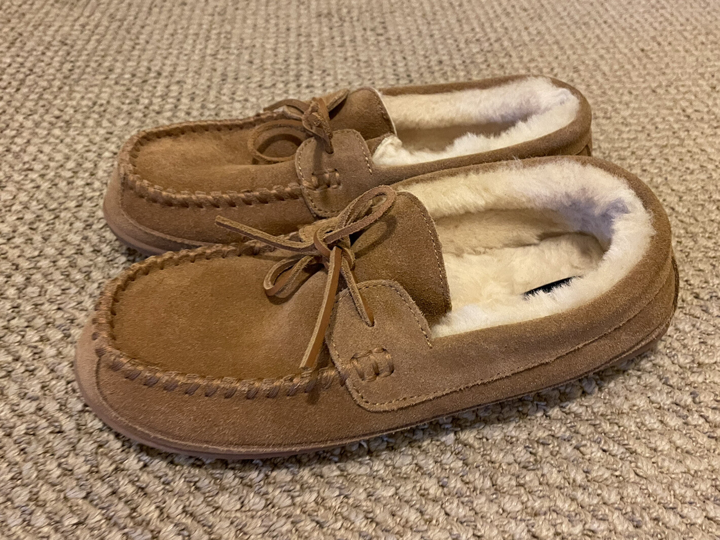 Lands End Mens 487500 Moccasin Slipper 