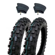 MMG Set of 2 Knobby Tires 2.50-10 (Rim 10 inches) Front or Rear Tube Type Off...