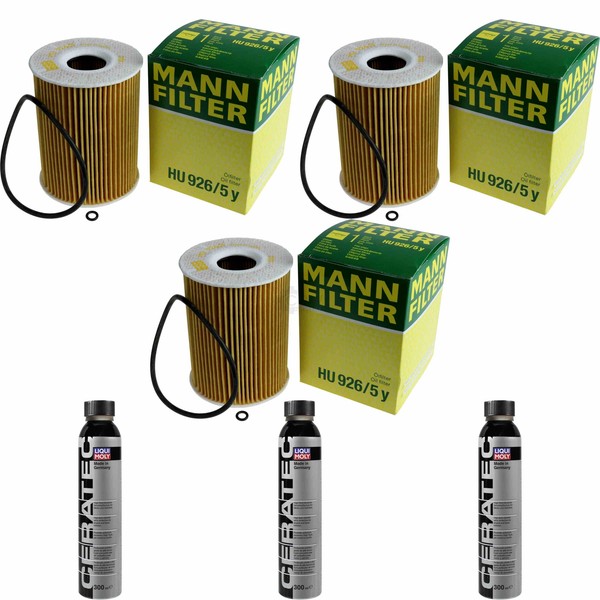 3X MANN-FILTER ÖLfilter FüR Mercedes-Benz M-Klasse ML 420 CDI 4Matic Gl-Klasse-image