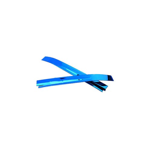 For Honda Civic 10th 2016-2021 Blue Steel Rearview Mirror Decor Strip Trim 2PCS - Foto 3 di 10