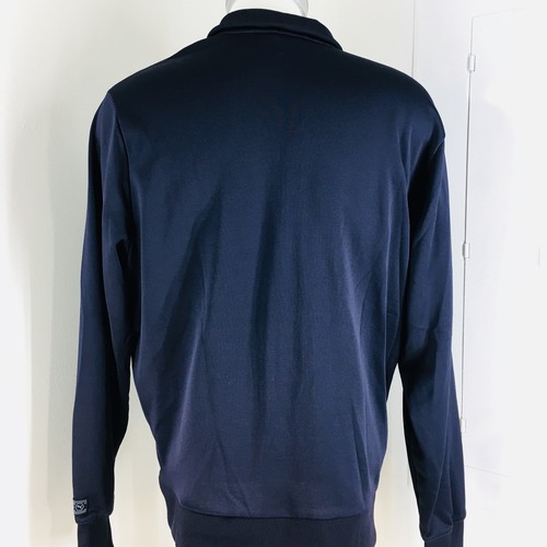Puma Men Size XL Navy Blue Gray Full Zip Warm Up Logo Track Jacket Coat P5 - Picture 7 of 8