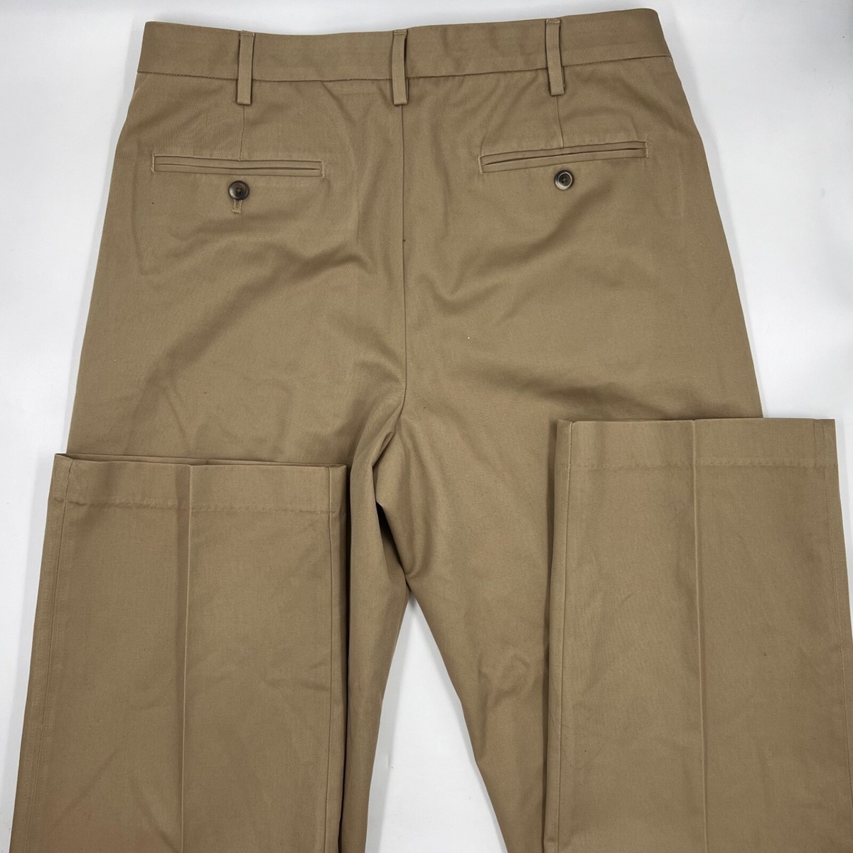 PUSHPUSH KHAKI PANTS ベージュ ワイドチノパンツ L PUSHPUSH KHAKI PANTS ベージュ ワイドチノパンツ L