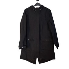 Sweaty Betty London Womens Parka Coat Black Stride Waterproof Breathable Size S