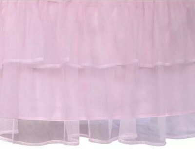 Tadpoles Tulle Double Ruffle Baby Standard Crib Youth Bed Skirt