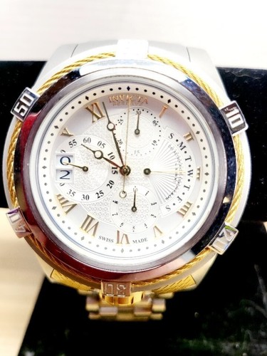 Reloj Hombre 53mm Invicta Bolt Zeus SS Oro/Plata Cronógrafo DD Ref: 12672 - Imagen 3 de 7