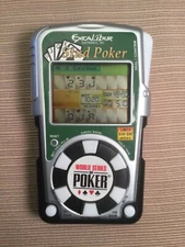 Excalibur Electronics Handheld Stud Poker w/Instruction Book Tested. 7 games