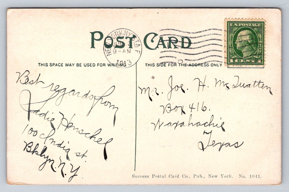 1913 WaterFalls Bronx Park New York City P866 | eBay