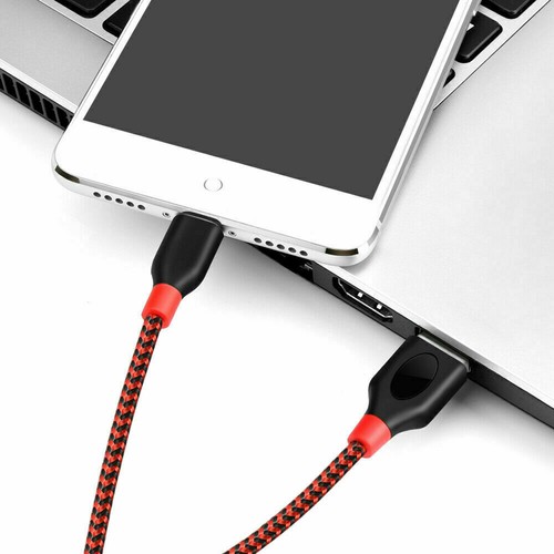 10 x Braided USB C Type-C Fast Charging Data SYNC Charger Cable 1/3/6/10FT LONG - Photo 4 sur 48