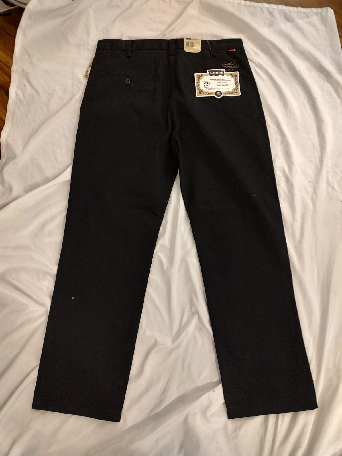 Levi&rsquo;s Skateboarding Work Pants Black 33x30 NWT Skate