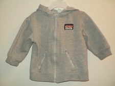 Sesame Street Size 24 Mos Gray Sweatshirt Hoodie Front Zip Unisex Boys or Girls