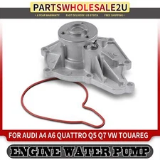 Engine Water Pump with Gasket for Audi A4 A6 Quattro S4 S5 VW Touareg 3.0L 3.2L