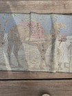 Vintage Middle Eastern Tapestry Egypt ,Camel ,man,Palm Tree Art 20x40 — photo 7