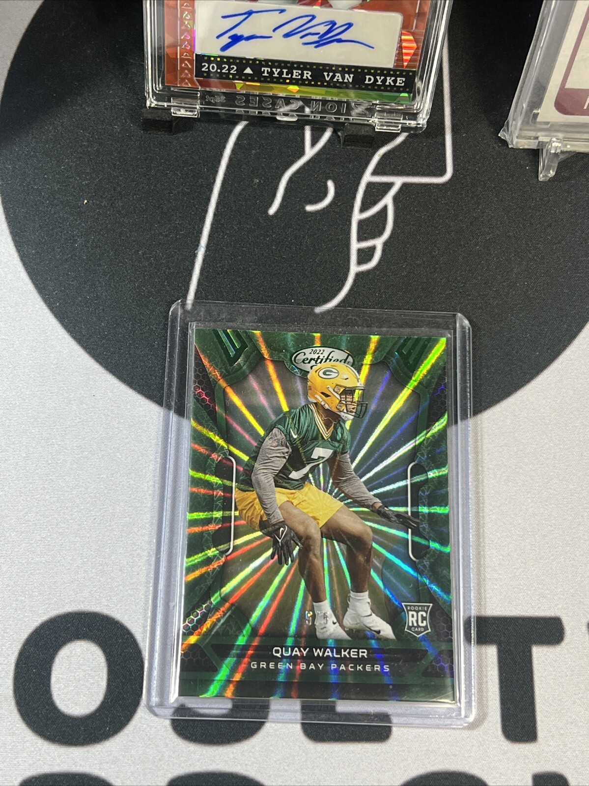 Quay Walker 2022 Panini Certified Green Lazer Mirror RC SSP 5/5 FOTL 🔥 Packers