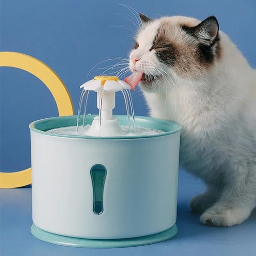 2,4l Haustier Katze Spender Trinkwasser Brunnen Aktivkohlefilter LED Auto - Bild 13 von 34