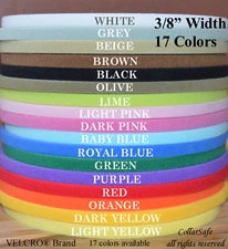 VELCRO® Brand ONE-WRAP®  Strap - 17 Colors-1 FOOT each-3/8" width - 17 ft total