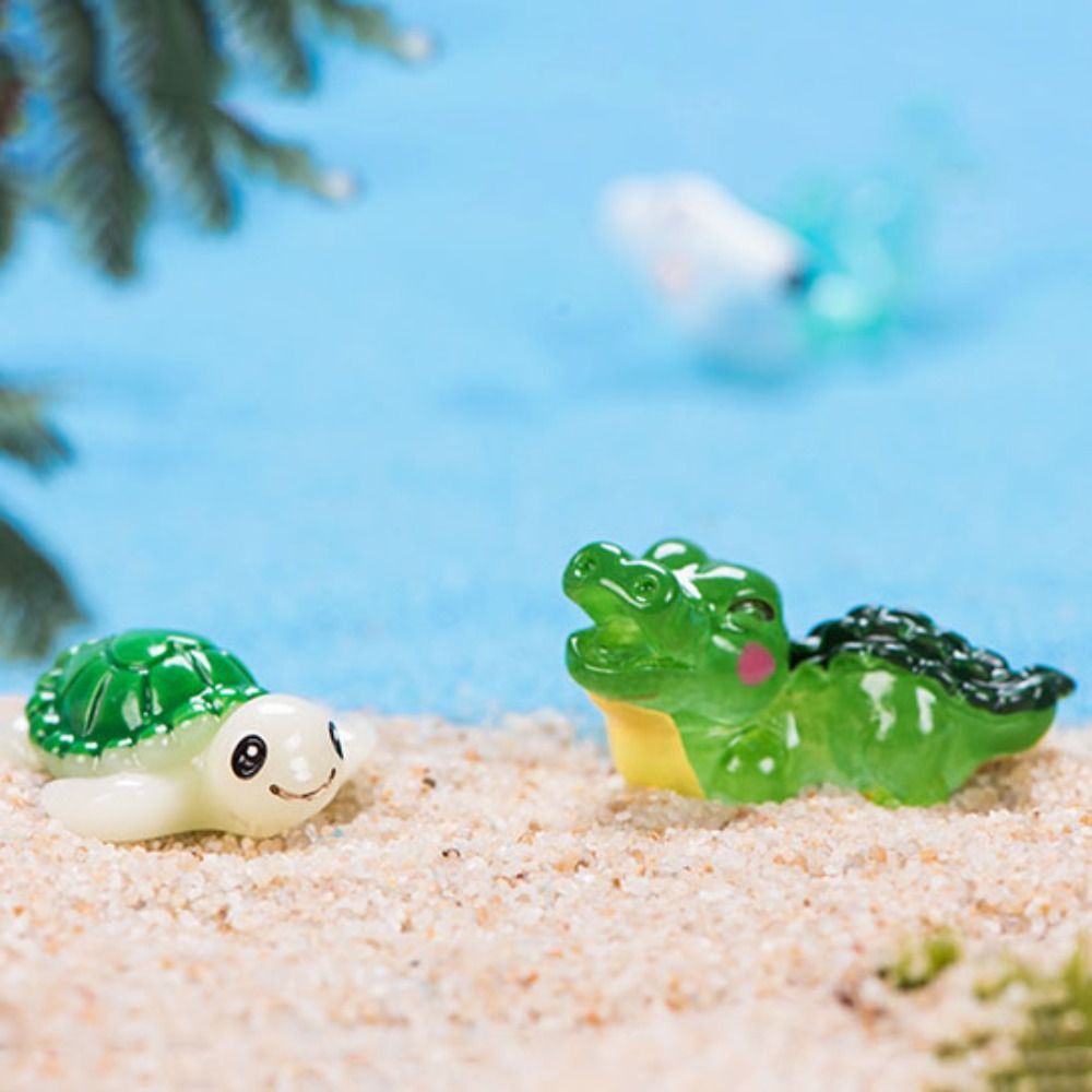 Resin Miniature Marine Animal Figurines Gift Cartoon Mini Sealife
