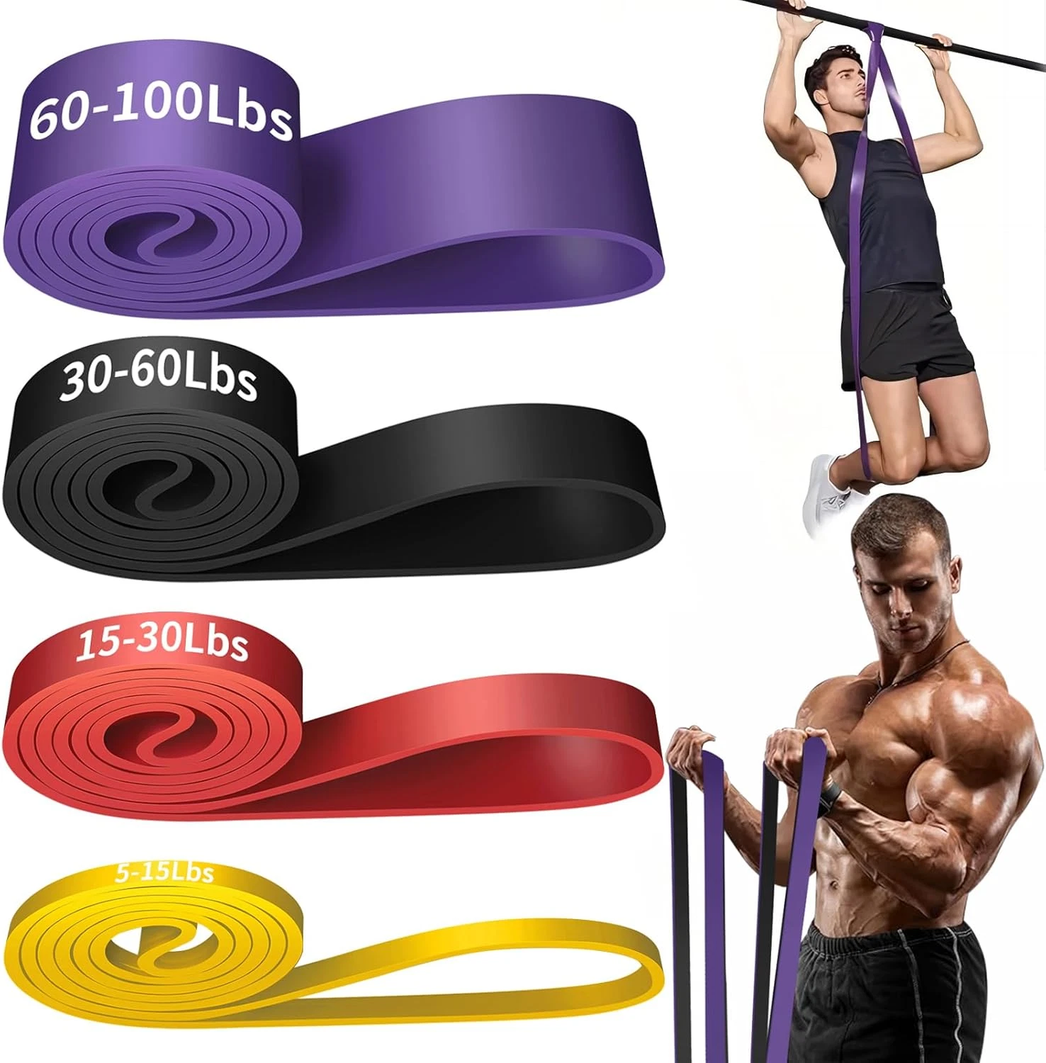 Resistance Band, Pull up Bands, Pull up Assistance Bands, Workout Bands, Exercis