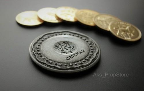 Arabic Blood Oath Marker John Wick Coin Cross Continental Hotel Gold Card Prop - Picture 3 of 23