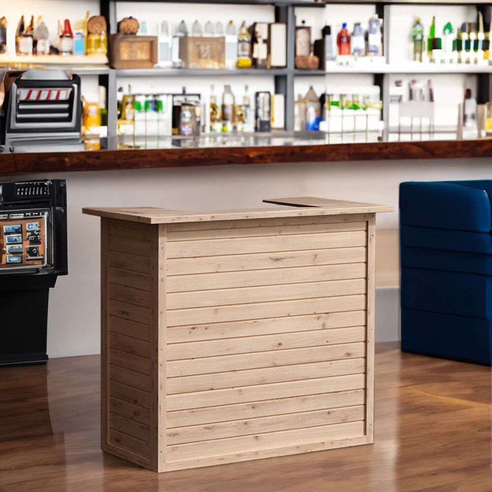 Garden Bar Table Pressure Treated Wood Counter Outdoor Garden Bar Man Cave Desk