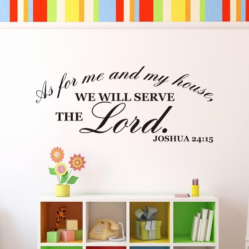 Removable Wall Decals Bible Verse As for Me and My House Sticker eBay