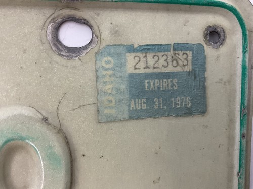 1974 Idaho License Plate 5B 5 728 Original Automobilia UsedToolShopCom - Picture 12 of 15