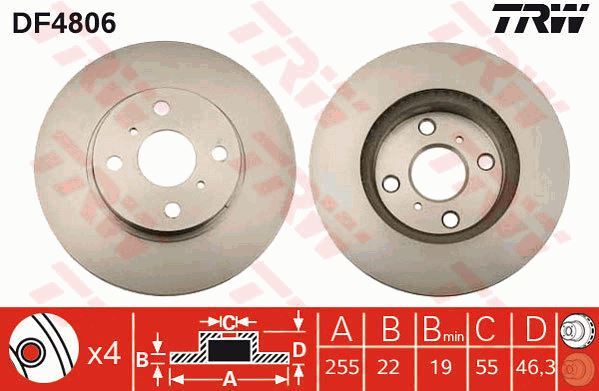 Disques de frein Toyota Yaris 1.0 VVT-i pour une sécurité de freinage quotidienne optimale