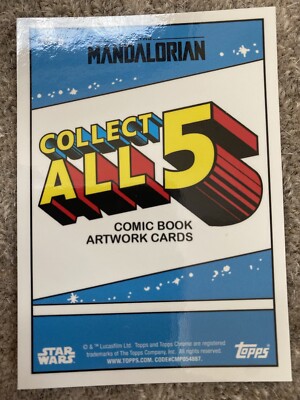 2022 Topps Chrome Star Wars: The Mandalorian CC-5 Comic Book
