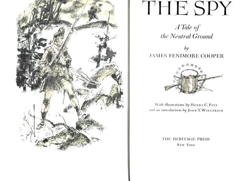 The Spy James Fenimore Cooper 1963 Heritage Press near fine unread - Image 4 of 4