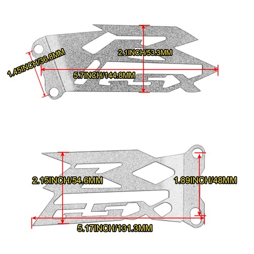 Moto Foot Peg Heel Plate Guard Footrest Protector For 2004 Suzuki GSX-R GSXR1000 - 第 5/14 張圖片