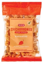 1 Bag - H-E-B Chicharrones Pork Rinds - Habanero Flavor 5 oz
