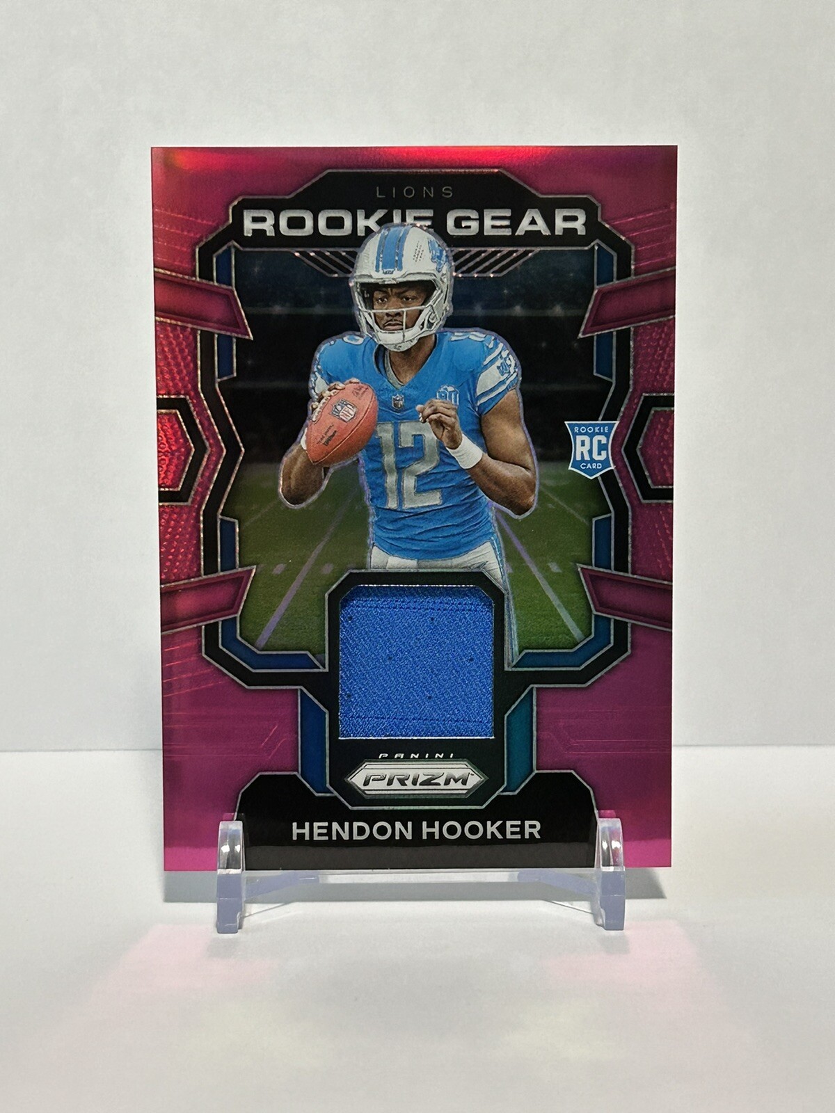 2023 Panini Prizm Hendon Hooker Rookie Gear Pink Prizm #RG-HH