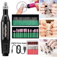 Electric Nail File Kit for Thick Toenails Rechargeable Manicure Pedicure Grind